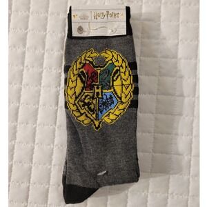 NEW Harry Potter Wizarding World Hogwarts Crest House Mascots Crew Socks 2 Pair